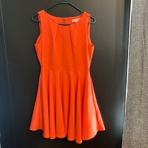 Double zero orange dress